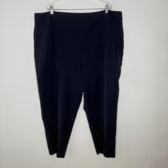 Athleta Pants Womens Plus 24 Stretch Pull On Ankle Slim Comfort Office Casual - Picture 1 of 7